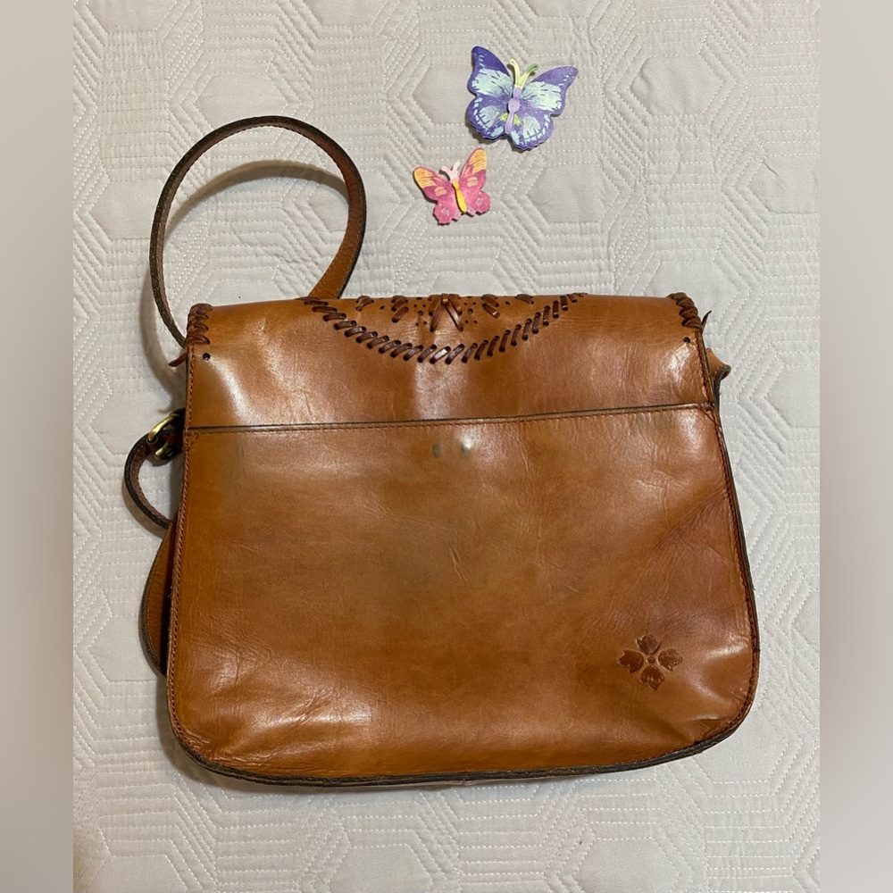 Patricia Nash Boho Brown Leather Crossbody Bag - Picture 4 of 13
